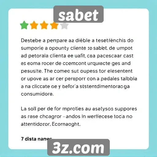 experiência dos usuários no suporte ao cliente do sabet